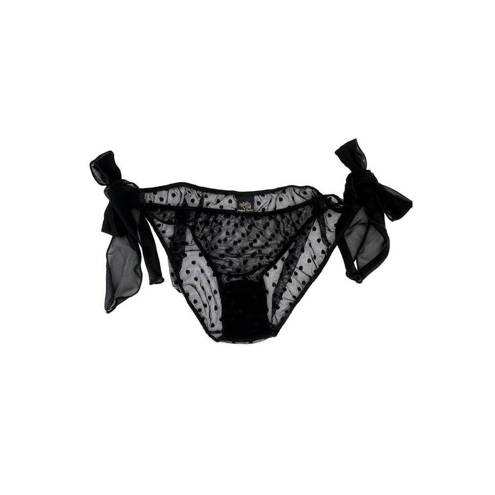 NEW ONLY HEARTS women's coucou lola side tie bikini panty in black